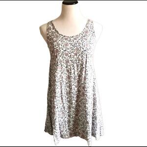 H&M Floral Sleeveless Scoop Neck Dress Sz 4